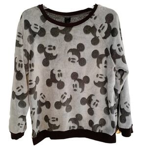 Disney Grey Mickey Mouse Chenille Sleep Top